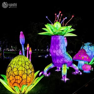 Handcrafted Artificial Flower Lantern - Waterproof Exotic Flower Design for