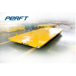 heavy capacity track transfer cart powered by rails for handling material