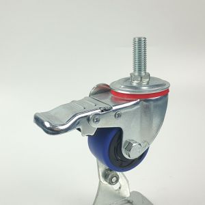 Buy cheap M12 Threaded Stem2 Inch Soft TPR Swivel Casters With Brakes High Load Small Wheels OEM from wholesalers