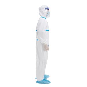 PPE SMS Disposable Protective Coverall Elastic Cuff