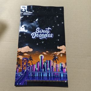 Custom City Nightscape Print Tri-Seal Child-Resistant Bags - ASTM F963 Certified