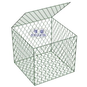 China Flexible Structure 4mm Wire Gabion Box Stone Filled Cage Size 2*1*1 M on sale
