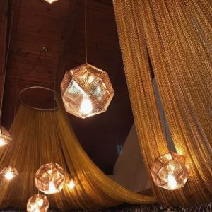 Buy cheap Silver Aluminium Chain Curtain Semi Private Aluminium Link Ceiling from wholesalers