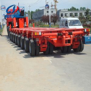 Buy cheap 70-90ton Max Payload Hydraulic Axis Steerable Cast Semi Trailer from Liangshan Juyuan from wholesalers