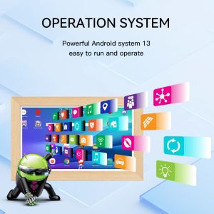 Buy cheap 21.5Inch RK3588 Wooden Frame Android 13 Tablet POE NFC Wall Mounted Tablet PC for Advertising Use from wholesalers