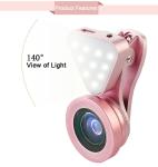 Buy cheap Universal 3 in 1 Phone Camera Lens with Led Flash Light,15X Macro Lens Clip-on Cell Phone Lenses for  iPhone 6 6s from wholesalers