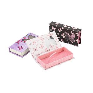 Buy cheap Non-Toxic Empty False Eyelash Cosmetics Paper Box Packaging with Clear Window Printing from wholesalers