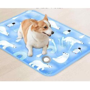 Buy cheap Summer Cooling Latex Pet Mat PVC and Nylon Cat and Dog Sleeping Bed with Ice Silk Cool Feature Animal Pattern Pet Supplies from wholesalers