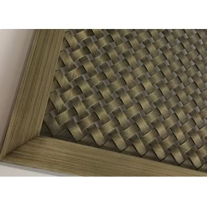 Frame Design Metal Architectural Wire Mesh Screen With Antique Copper