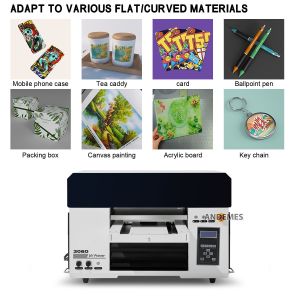 Buy cheap 3060 UV Printer A3 Roll to Roll 3 in 1 UV Printing and Flatbed Printing Box XP600 Double Head Bottles UV Printer from wholesalers