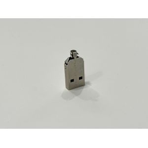 Buy cheap USB 2.0 AM Connector Two-Piece Metal Shell | 24.7mm Length | 2.2mm Cable OD | Electrical Wire Terminal Connector for Data & Power Transmission from wholesalers