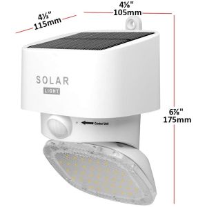 Buy cheap 2000LM Gutter Mount Solar Motion Light / 4000K Solar Security Lights Dusk To Dawn from wholesalers