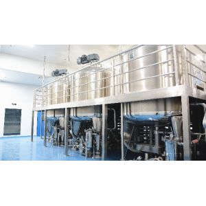 Buy cheap 2000L Shampoo Cosmetic Mixing Tank Single Layer from wholesalers