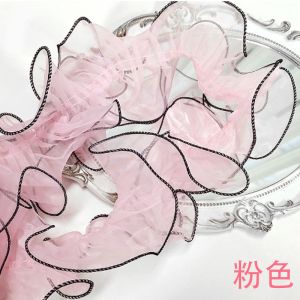 Buy cheap 12cm*2m Wrinkled Edge Lace Ribbon For Flower Package And Gift Packing from wholesalers