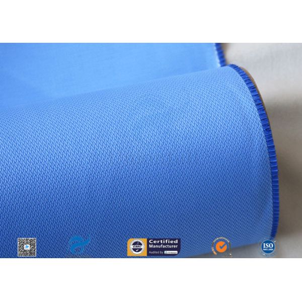 0.5mm 15oz Blue Silicone Coated Fiberglass Fabric For Auto Part Insulation