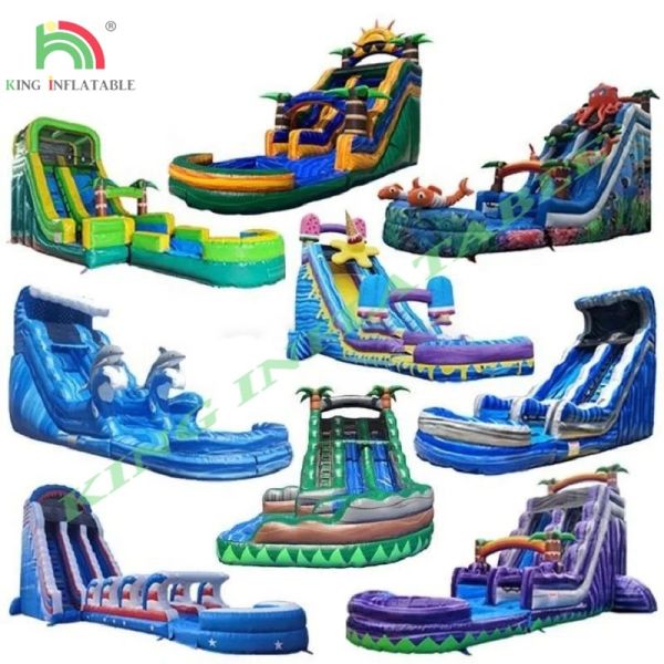 Buy cheap Outdoor Commercial Large Water Slide Inflatable Backyard Kids Inflatable Water Slide with Swimming Pool from wholesalers