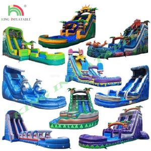 Buy cheap Outdoor Commercial Large Water Slide Inflatable Backyard Kids Inflatable Water Slide with Swimming Pool from wholesalers