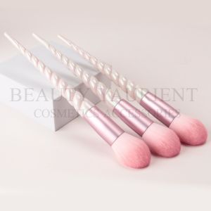 Buy cheap Plating Spiral Handle Powder Single Makeup Brush With Pink Ferrule from wholesalers