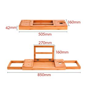 Buy cheap Sustainable Extendable Bath Tray Bamboo Bathroom Caddy Extra Large from wholesalers