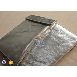 Buy cheap Silver + Grey Inside Fiberglass Fabric Fireproof Document Bag Portable from wholesalers