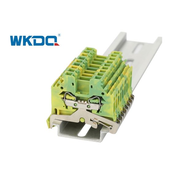 Quality 280-107 Multiple Functions Spring Cage Connection Terminal Block , Spring Loaded Wire Terminal Feed Through for sale