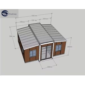 Galvanized Steel Frame Container Houses Modern Movable Living Foldable