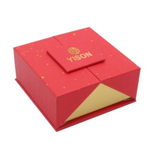 Buy cheap Custom Offset Printing Double Door Red Paper Christmas Eve Gift Box For Apparel from wholesalers