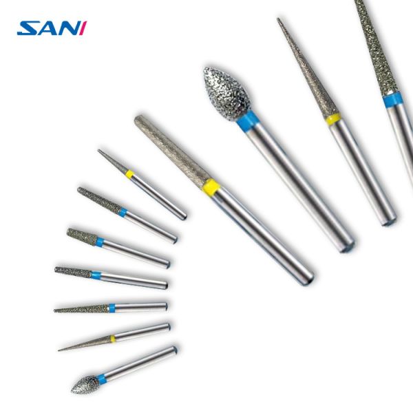 Quality High Hardness 11mm Handpiece Dental Diamond Burs CE Approved for sale