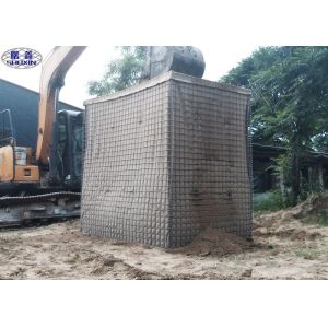 Buy cheap Galvanized Steel HESCO Defensive Barrier / Mesh Galvanized Gabion Box from wholesalers