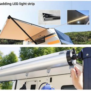 Manual Roll Out Carefree Rv Awning Waterproof Caravan Retractable Awnings