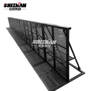 Buy cheap Black Folding Q235 Steel Crowd Control Barrier Event Protective 30kg from wholesalers