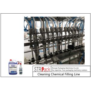 Buy cheap Industrial Bottle Filling Line Cleaning Chemical Filling Line Stable Voltage from wholesalers
