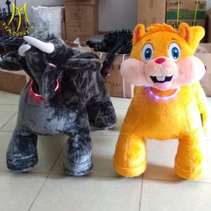 Buy cheap Hansel amusement park walking electric mountable animal plush ride from wholesalers