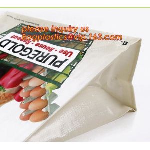 Premium eco wholesale custom print laminated gold metallic polypropylene woven