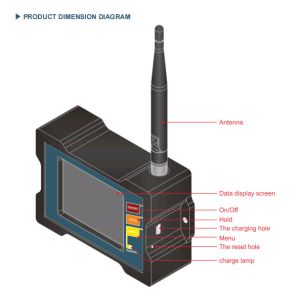 DAM825 Industry Wireless Inclinometer Monitor With Rechargeable Battery Power
