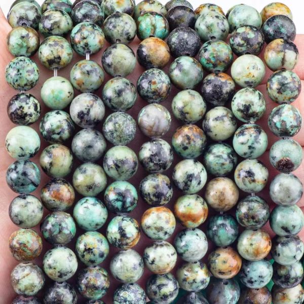 Buy cheap Handmade DIY Jewelry Making 8mm Africian Turquoise Crystal Beads Loose Gemstone Beads from wholesalers