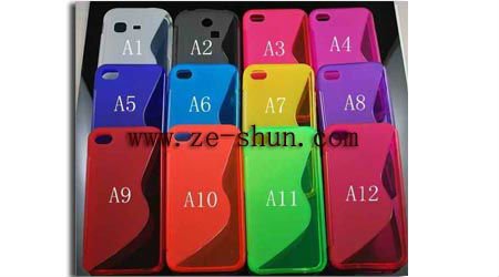for iphone 4/4s silicone case colorfull