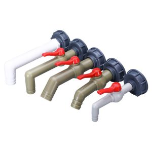 Plastic Tap Adapter 2 Inch S60x6 Thread To 1/2" For IBC Tank With Hexagon Head