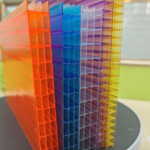 10mm 2.1m*5.8m Purple Polycarbonate Sheets Four-Layer Structure