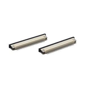 Quality 1.0mm Pitch FFC FPC Connector 2.5mm 3.0mm Height Right Angle SMT Slider Series for sale