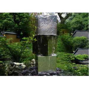 Buy cheap Three Tubes Stainless Steel Water Feature Sculptures Modern Western Style from wholesalers