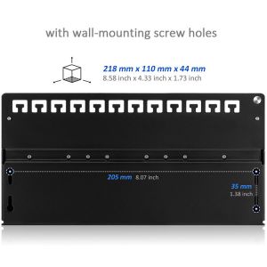 12 Port Pacthpanel UTP Wall Mount RJ45 Patch Panel Cat6 Cable Distributor