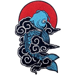 Buy cheap Koi Fish Embroidered Animal Patches from wholesalers