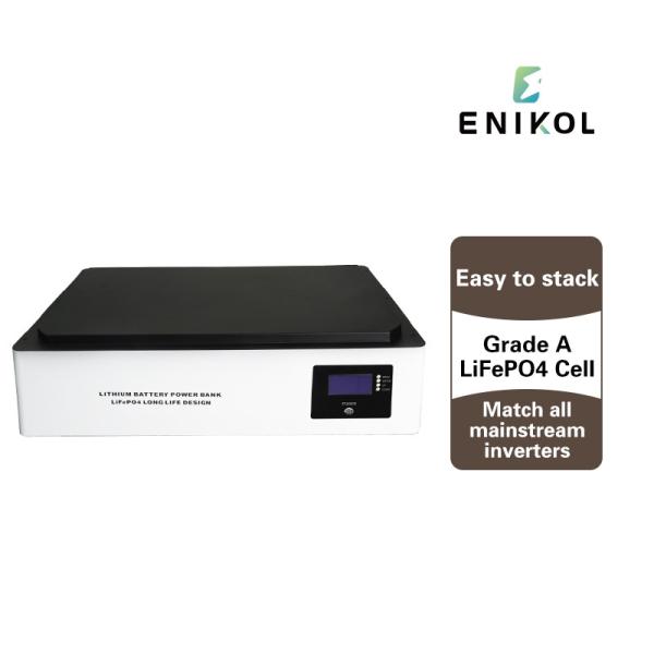 Customizable 48v Stackable LiFePo4 Solar Battery Lithium for Home Energy Storage