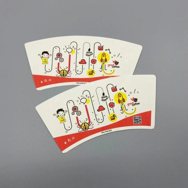 Quality Customizable Paper Cup Fan made from food grade wood pulp paper and PE coating available in various sizes and designs for sale