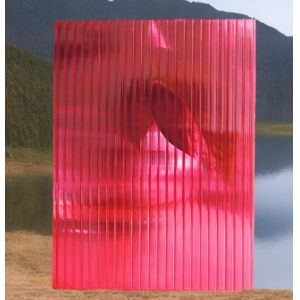 Buy cheap 8mm Red Polycarbonate Hollow Sheet Lightweight Durable Versatile In Construction from wholesalers