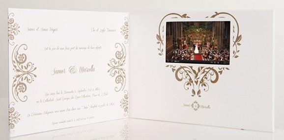 Buy cheap multimedia effect electronic lcd video card for weddings / opening veremonies from wholesalers
