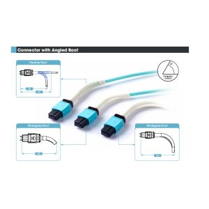 Buy cheap Removable Housing Mpo Fiber Connector With Angled Boot Or Push Pull Tab from wholesalers