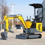 Buy cheap Multifunctional Toros Mini Excavator 1 Ton Micro Digger With YUCHAI Engine from wholesalers