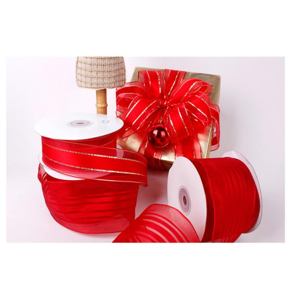 Wholesale Personalized ribbon silk gold ribbon sari silk ribbon